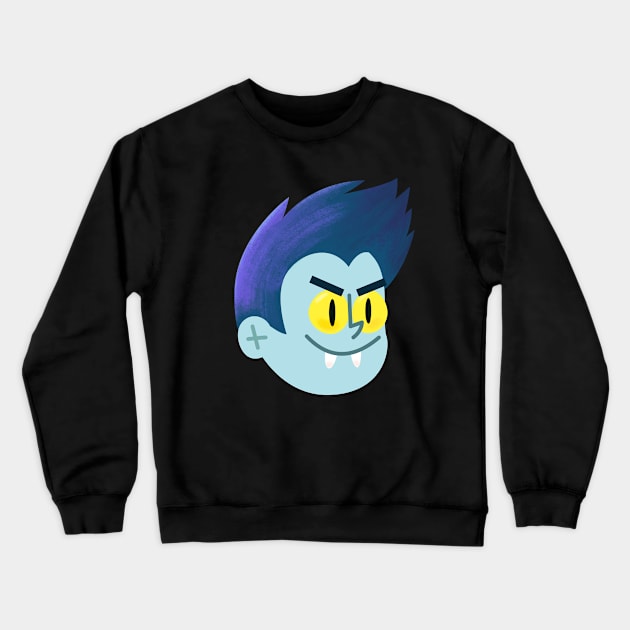 Head of Drac Crewneck Sweatshirt by pasquale